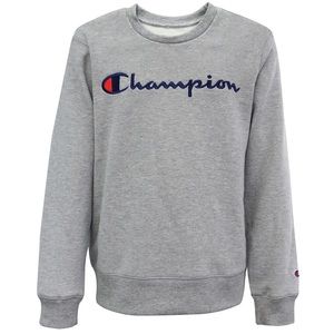 Boy’s Grey Champion Crewneck Sweatshirt